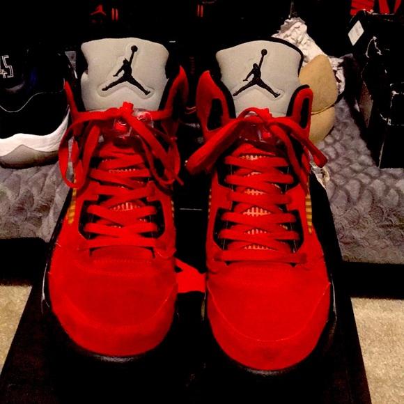 Retro Jordan 5 Ragging Bull - Picture 1 of 8